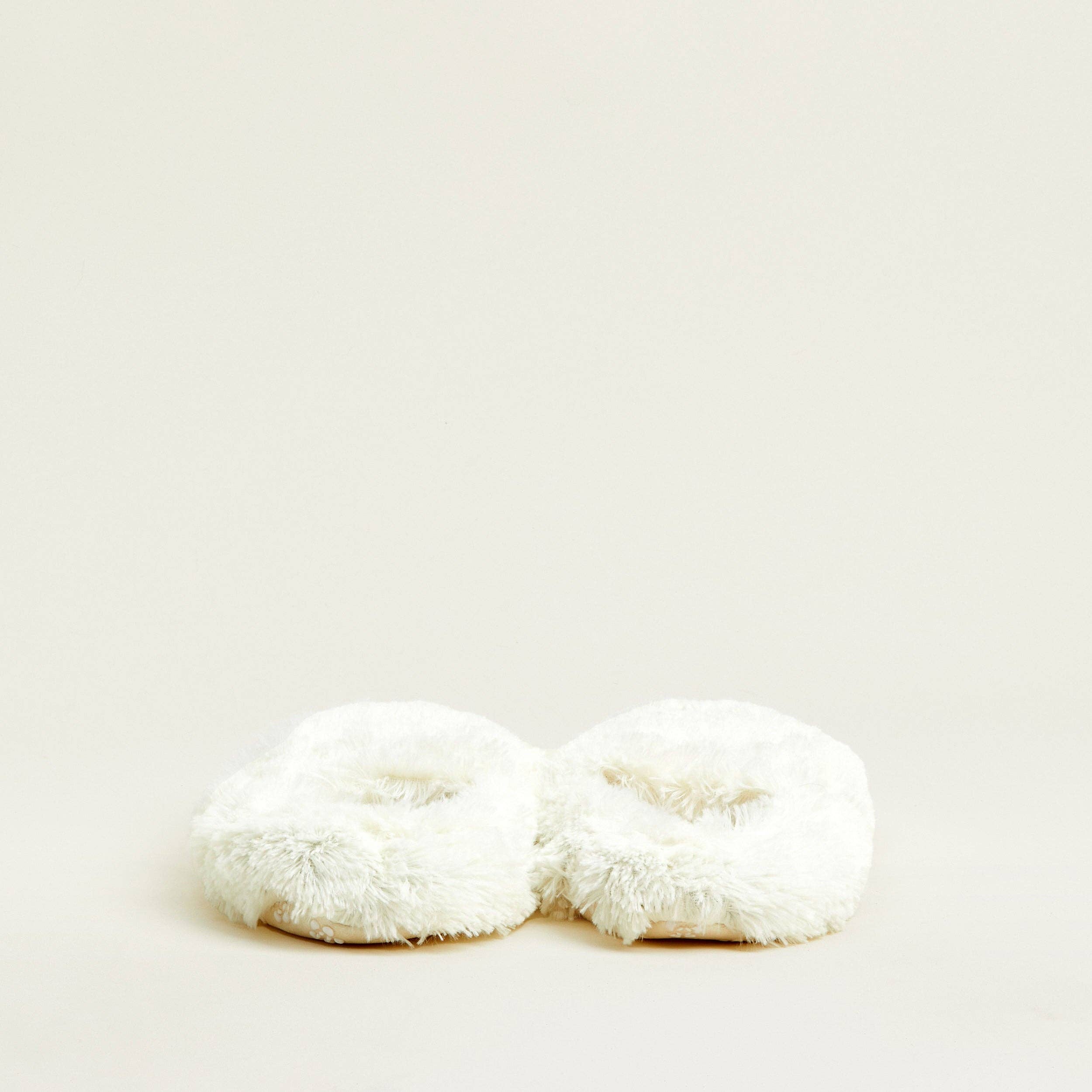 Cream Warmies® Slippers