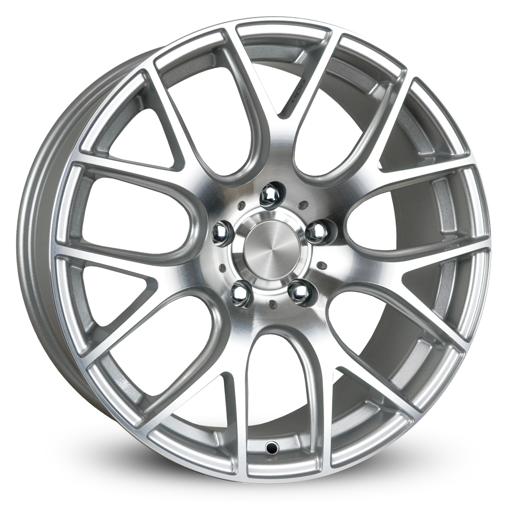 PRO SPOKE | Silver Machined Face | 18x8.0 ( 5x120 )