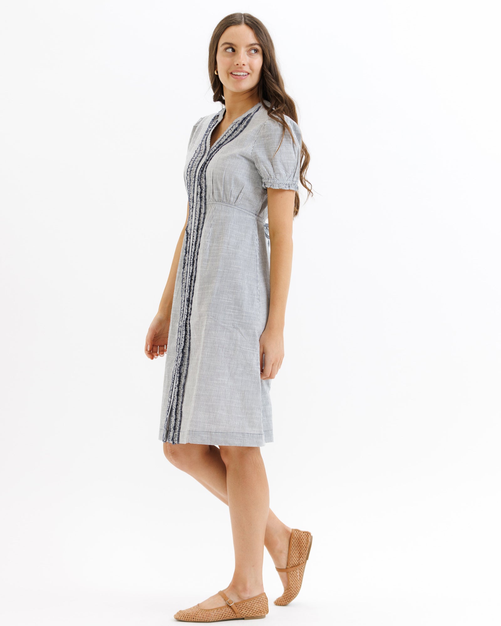 Tuxedo Ruffle Dress