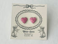 Pink Heart Earrings