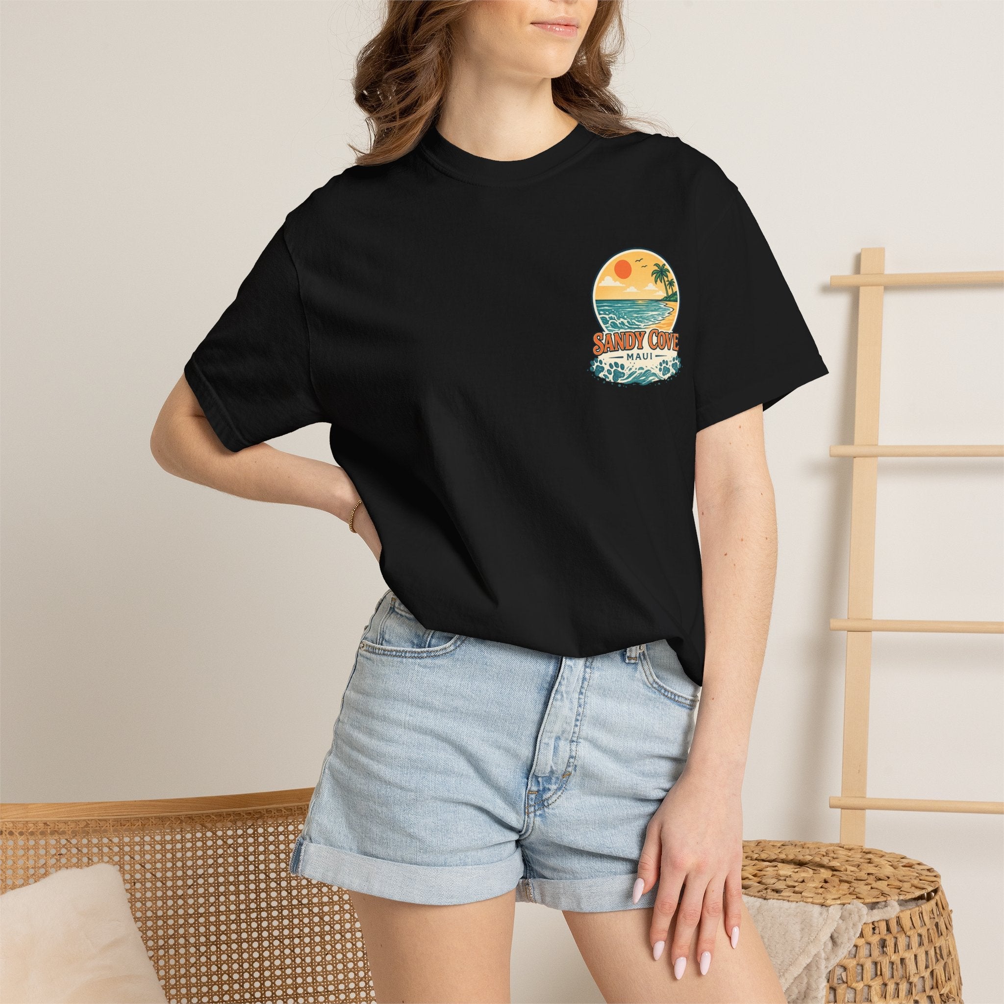 T-Shirt — Sandy Cove Maui Poodle Beach Vintage Graphic Tee