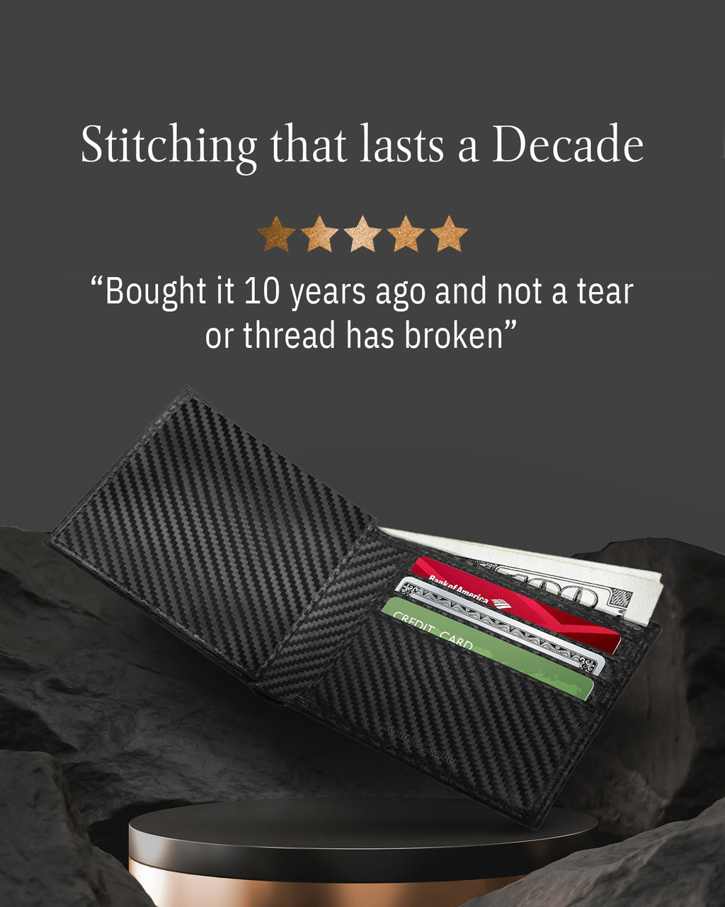 Bifold Wallet With Flip-Up ID Window