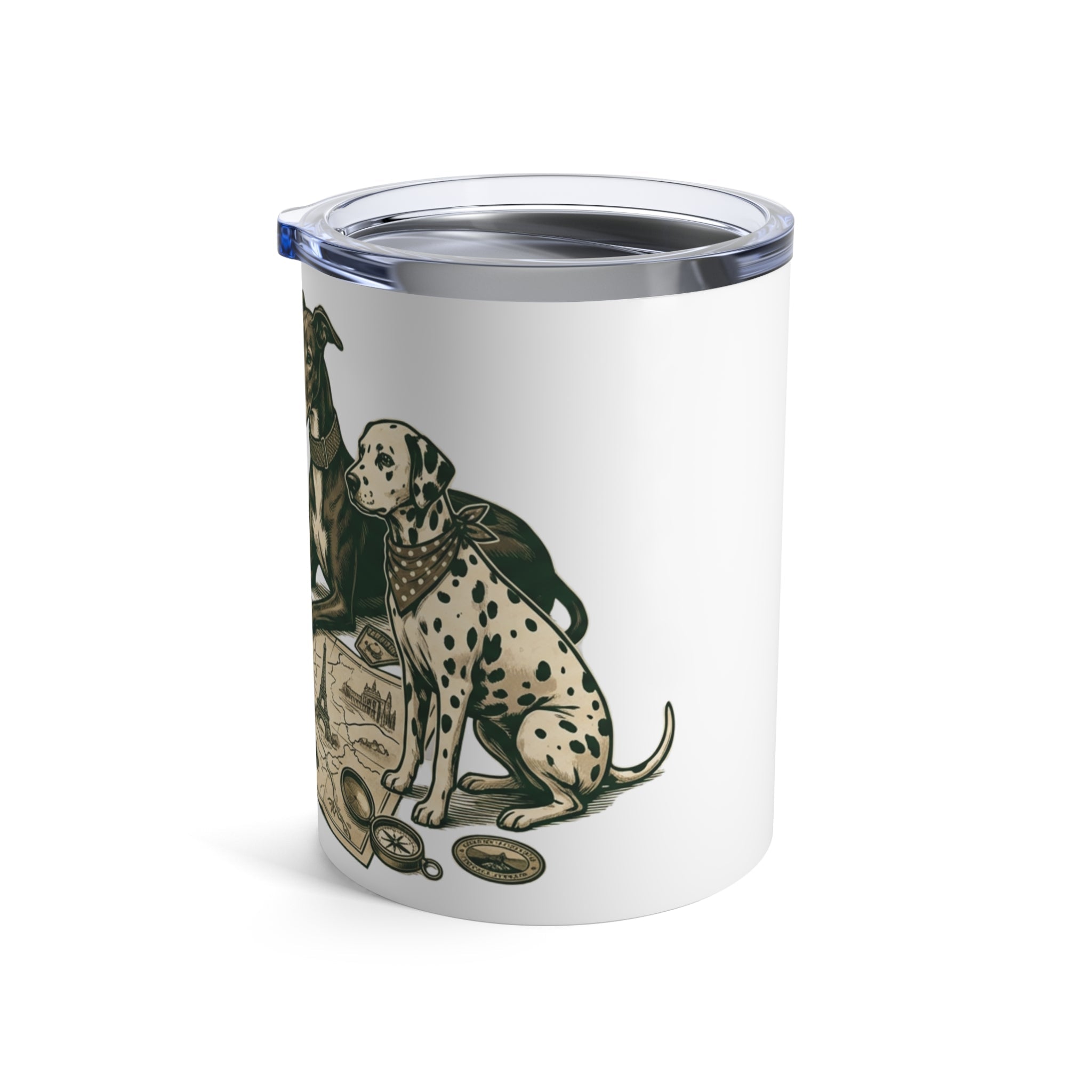 Pit Stop Pups - Alpine Rally Map 12oz Short Tumbler