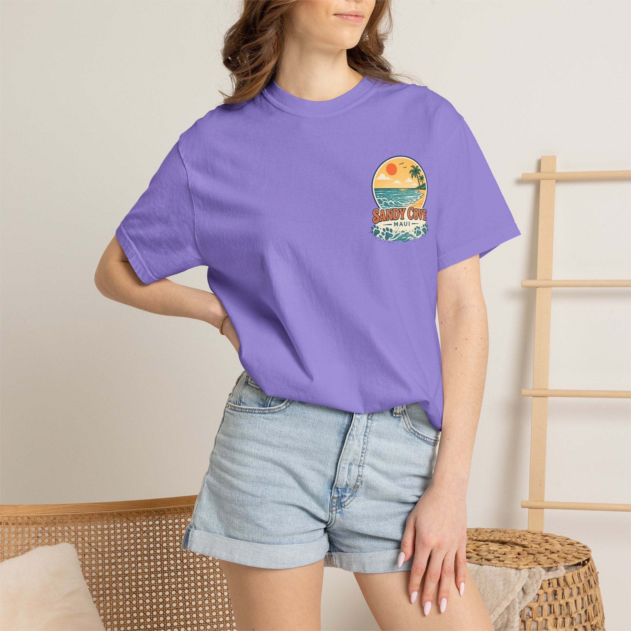 T-Shirt — Sandy Cove Maui Poodle Beach Vintage Graphic Tee