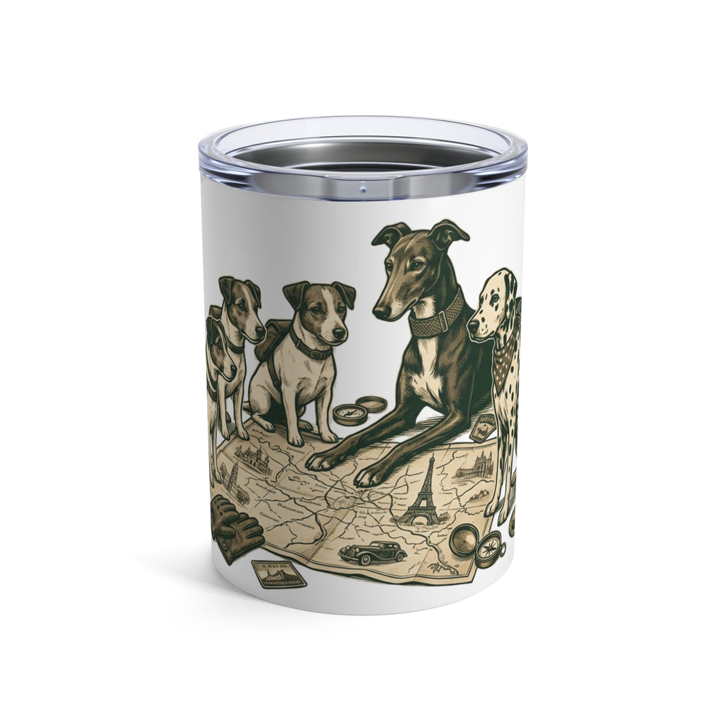 Pit Stop Pups - Alpine Rally Map 12oz Short Tumbler