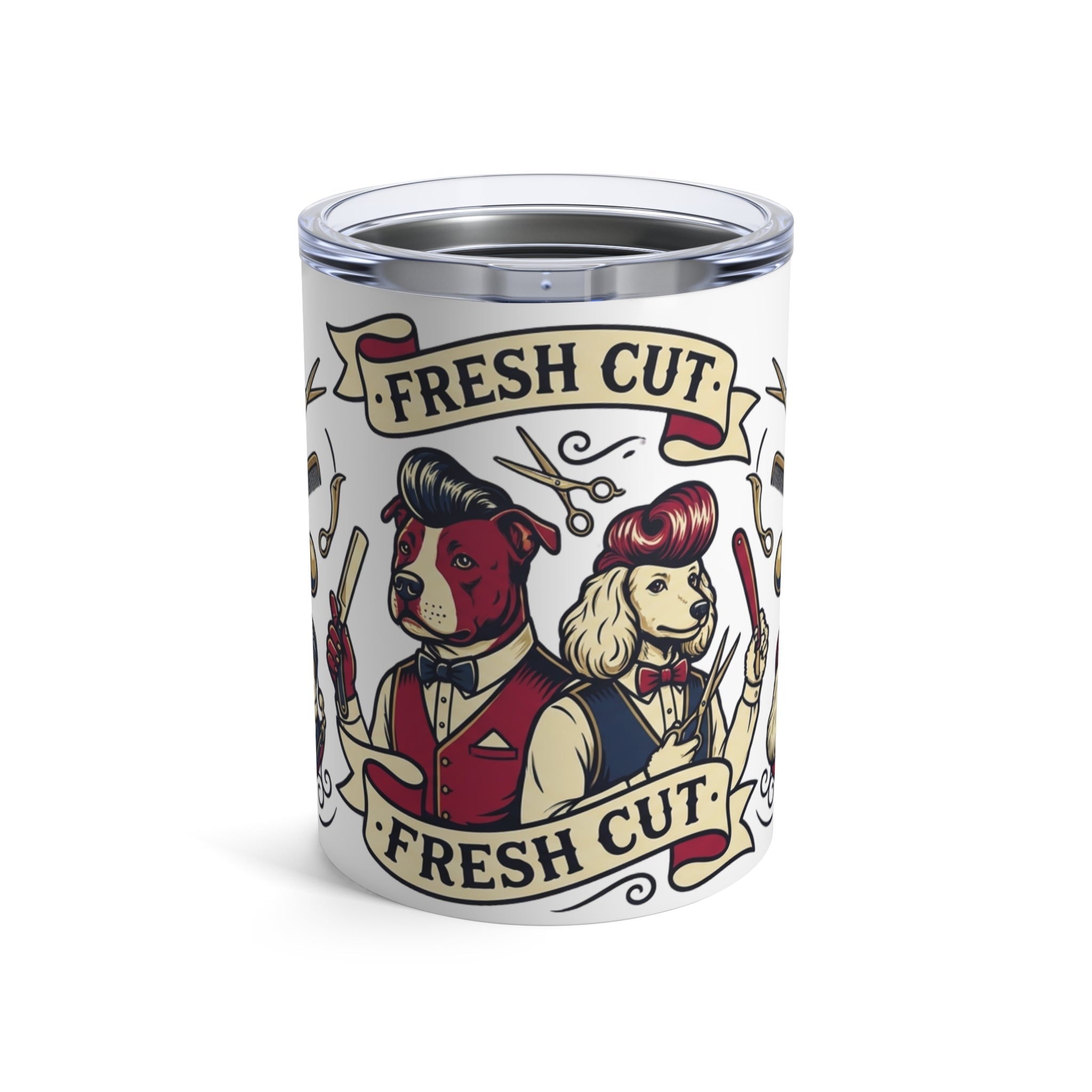 Tattoo Parlor Pups - Dapper Dogs 12oz Short Tumbler
