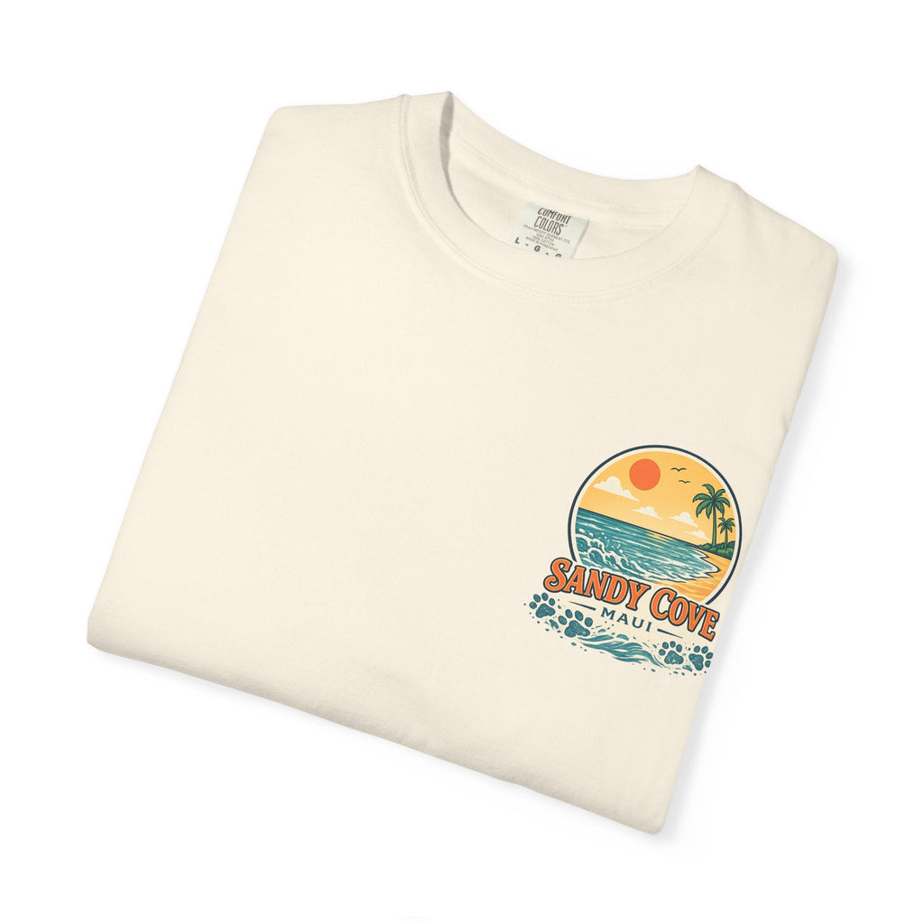 Sandy Cove Maui “Sand Digger” Retro Beach Tee (Dachshund)