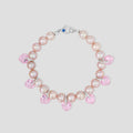 Pink Pearl Heart Bracelet