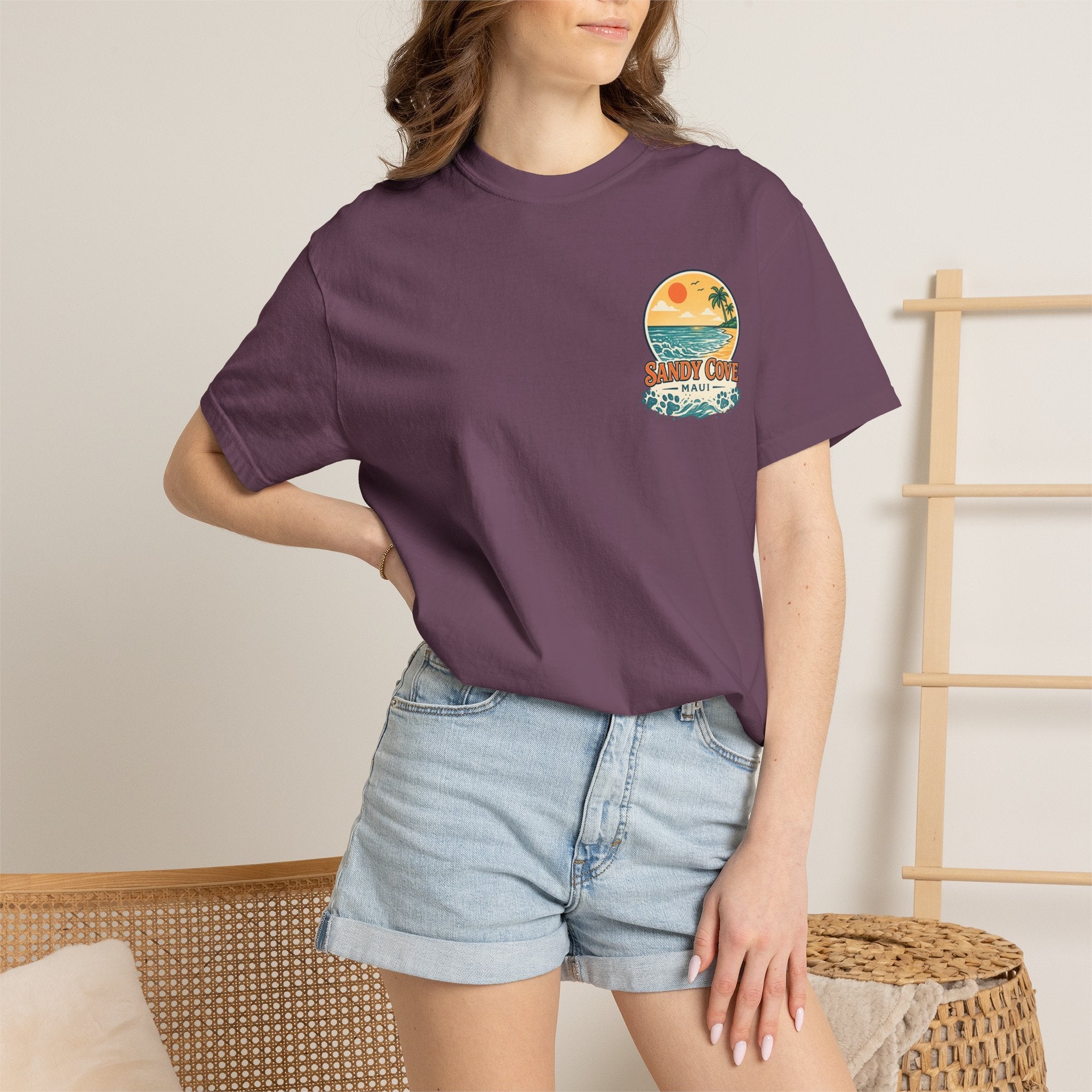 T-Shirt — Sandy Cove Maui Poodle Beach Vintage Graphic Tee