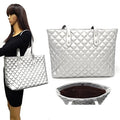 Weaving Quilted Pattern Soft Tote Bag