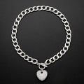 Heart of Chain Texture Necklace