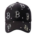 Bitcoin Rhinestone Baseball Cap