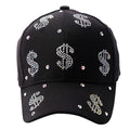 US Dollar Rhinestone Baseball Cap