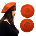 High Quality Crisp French Artist Wool Felt Beret