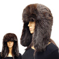 Fluffy Faux Long Fox Fur Cozy Hunter Trapper Hat