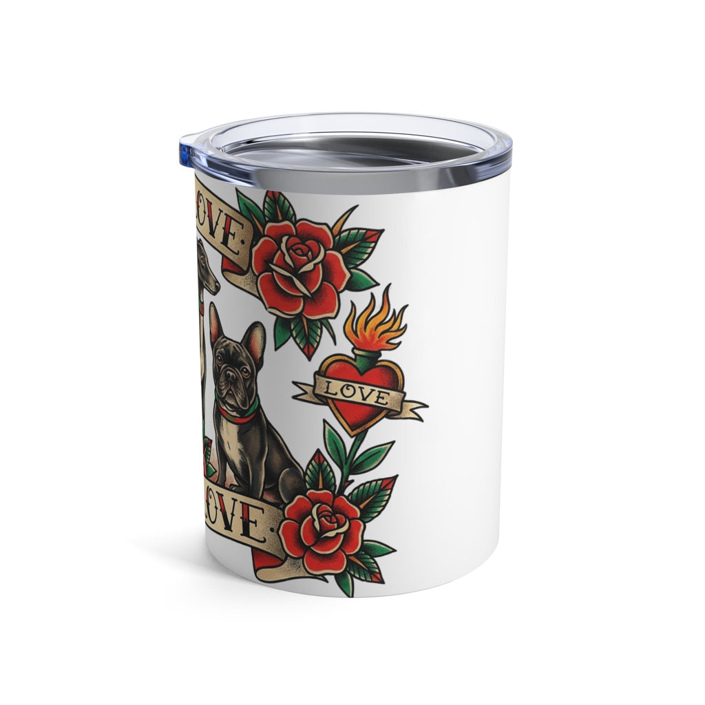 Tattoo Flash Pups - Loyal Hearts 12oz Short Tumbler
