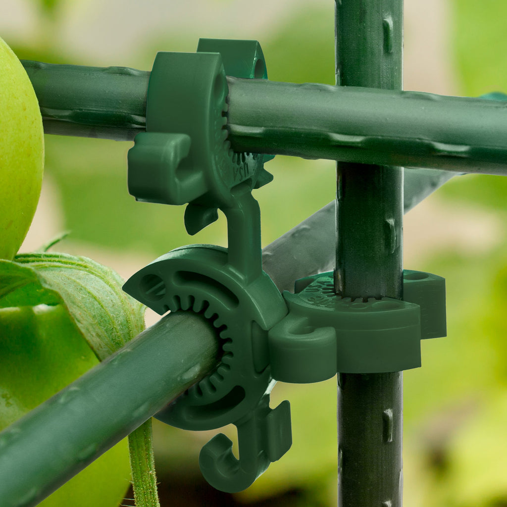 C-BITE Garden Stake Clips - Build Stronger Plant Support