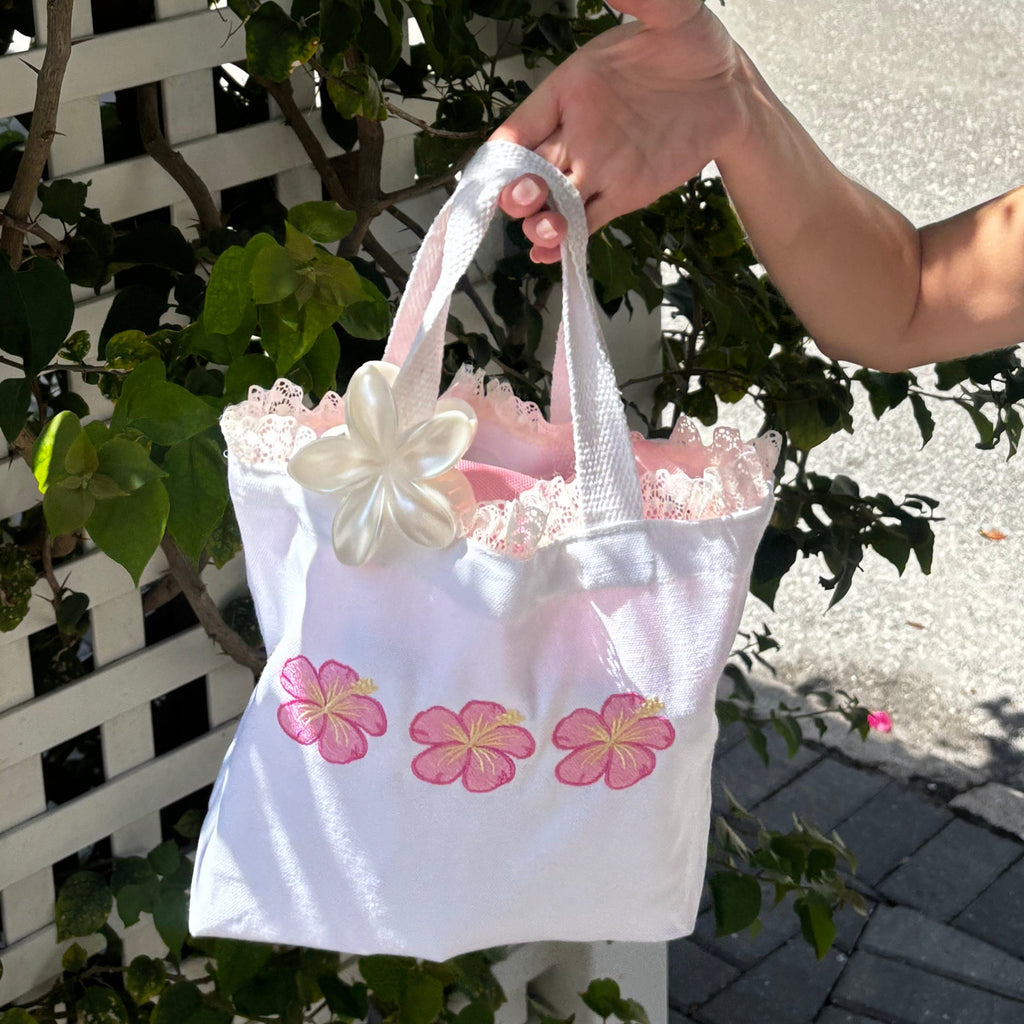 Baby Hibiscus Mini Tote Bag