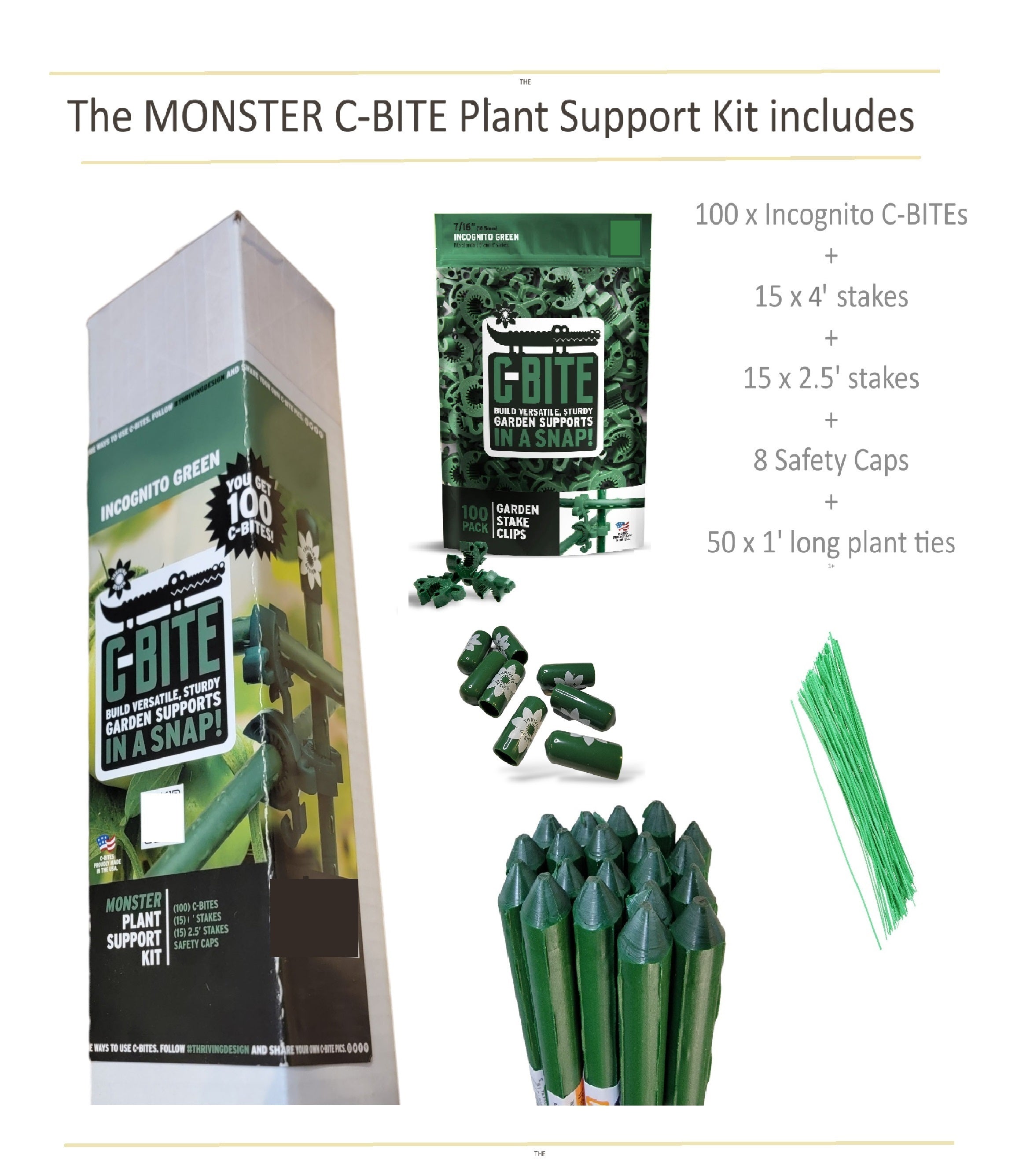 6' Monster Plant Support!  Custom Trellis & Tomato Cage Kit - The All Purpose Heavy Lifter