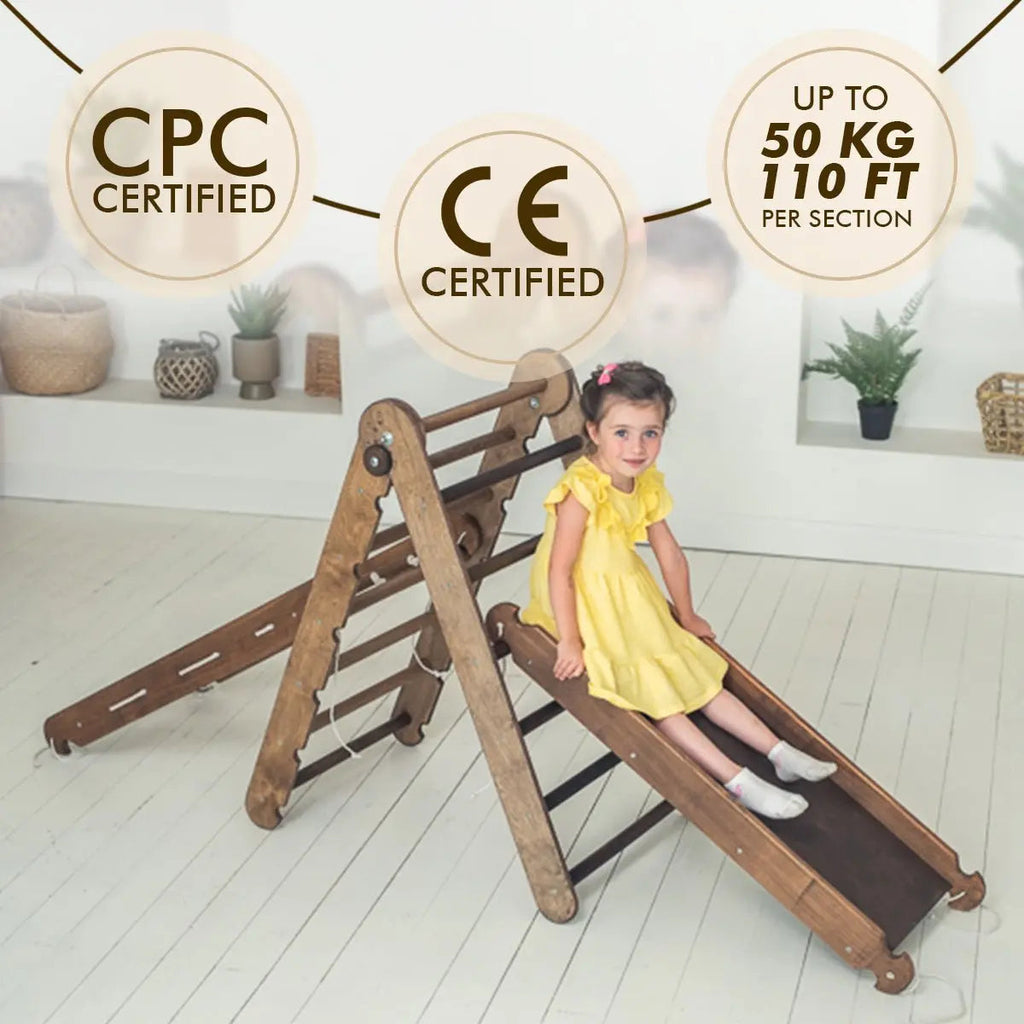 Montessori Triangle Ladder - Handmade Climber for Kids 1-7 y.o.