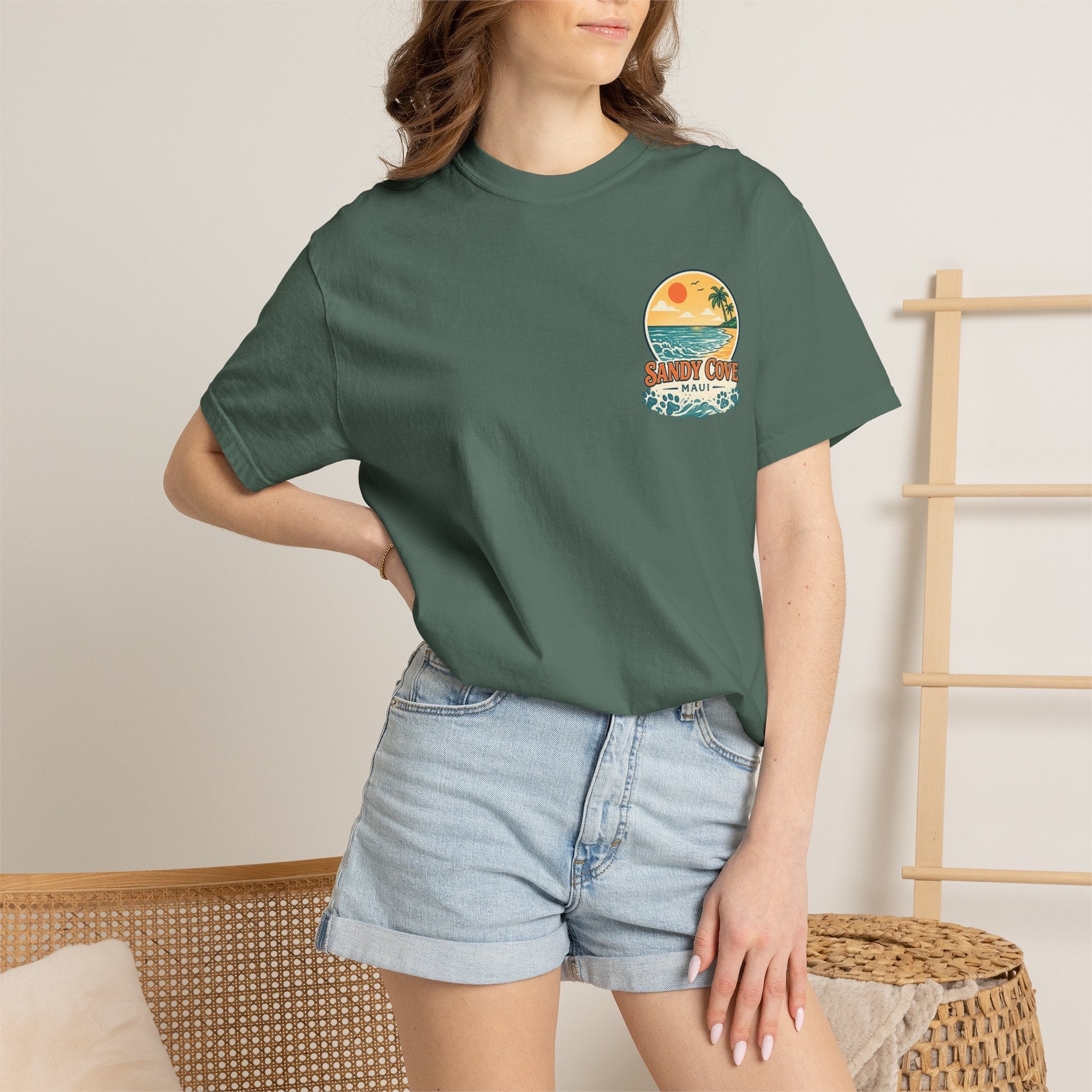 T-Shirt — Sandy Cove Maui Poodle Beach Vintage Graphic Tee