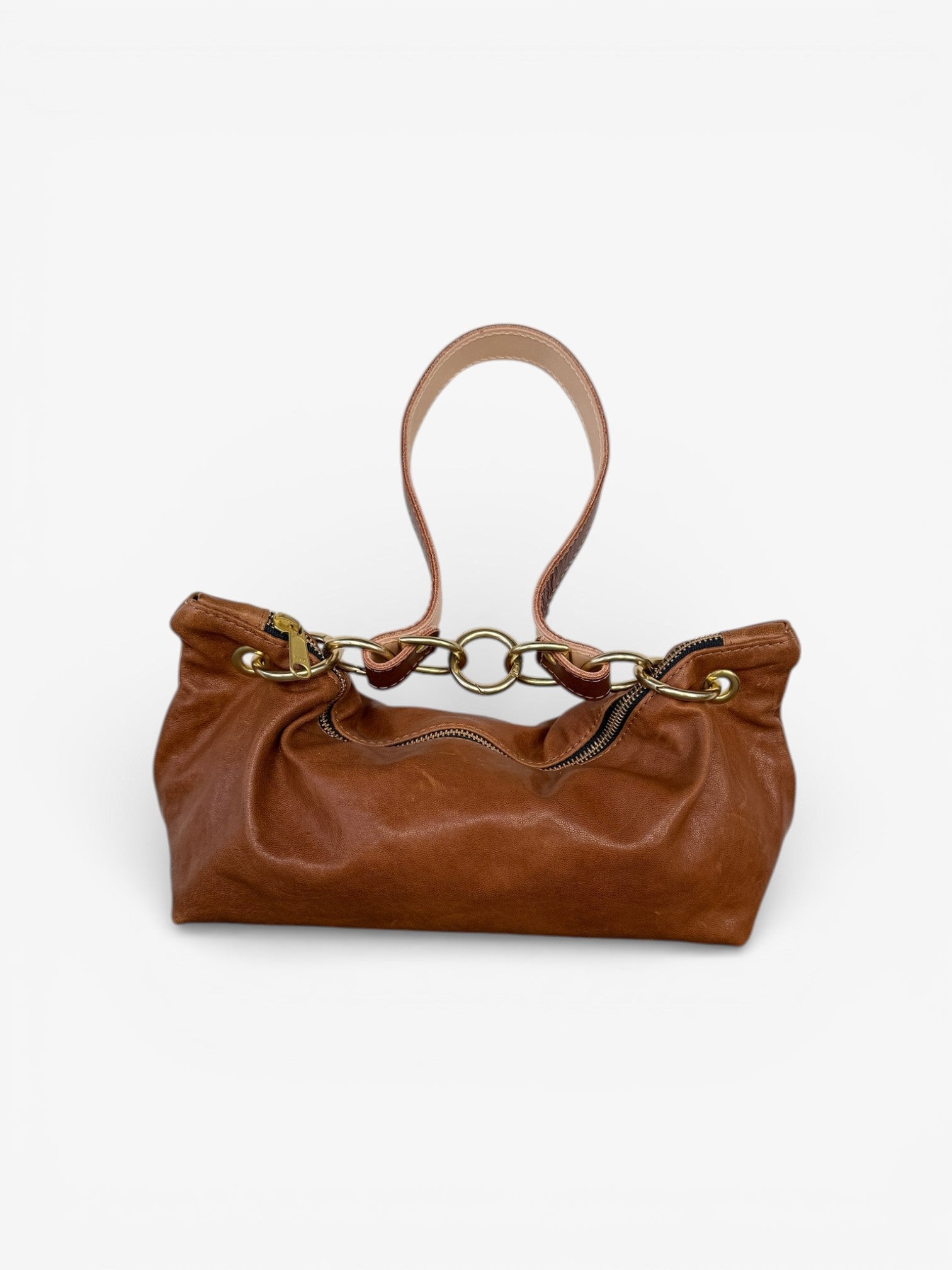 Blair Shoulder Bag, Brown Leather
