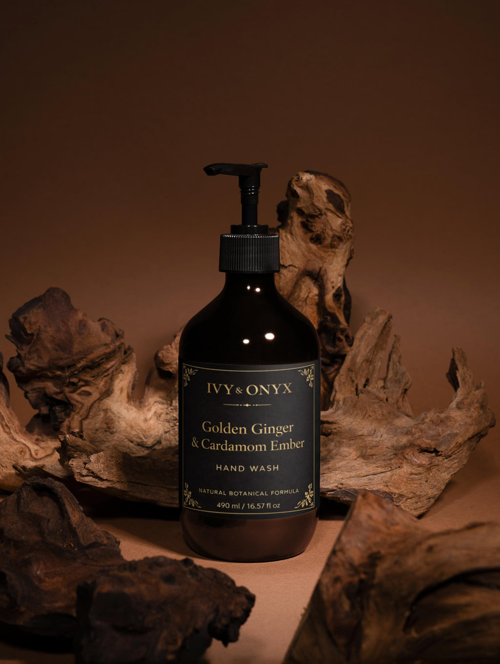 Golden Ginger & Cardamom Ember Luxury Hand Wash – 490ml