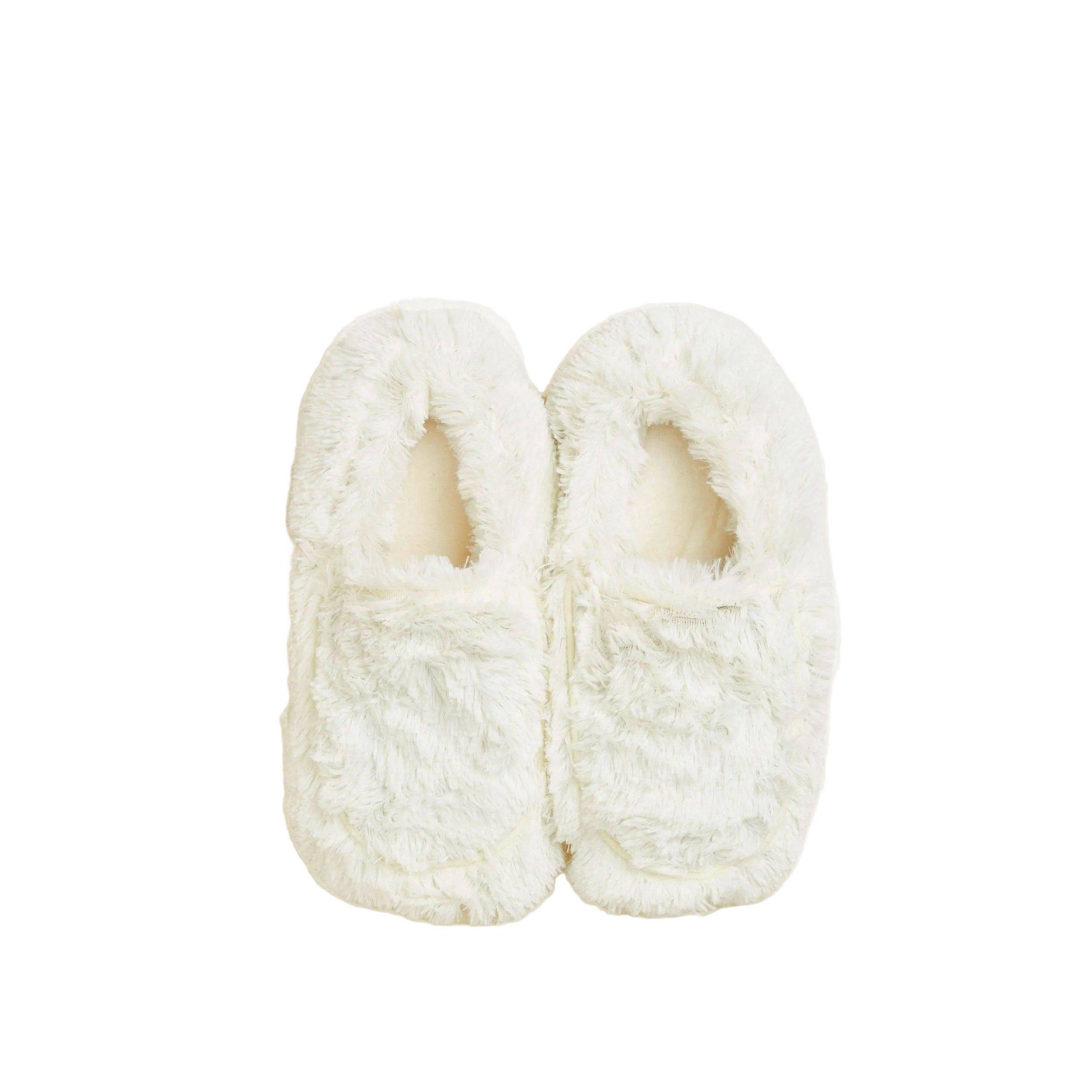 Cream Warmies® Slippers