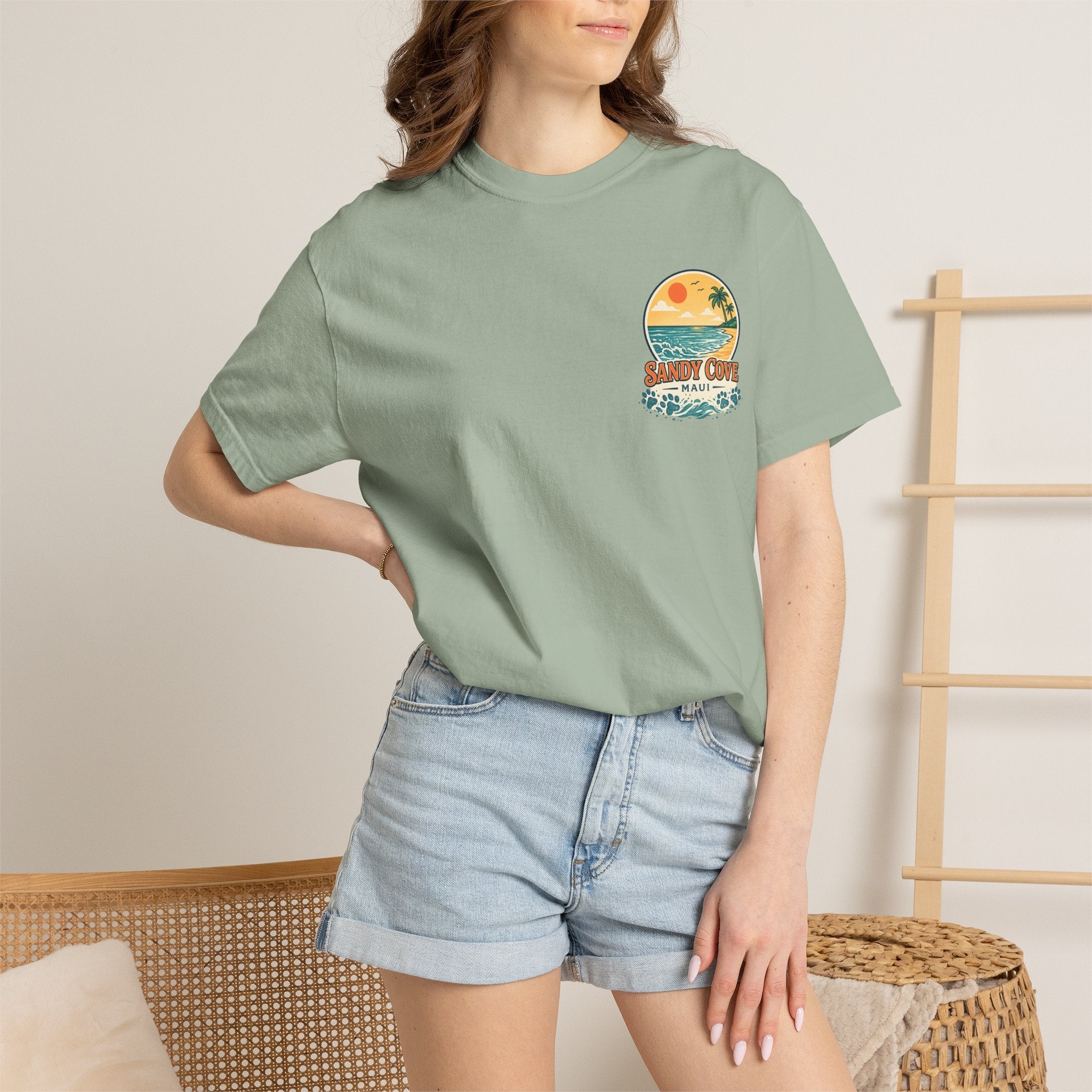 T-Shirt — Sandy Cove Maui Poodle Beach Vintage Graphic Tee