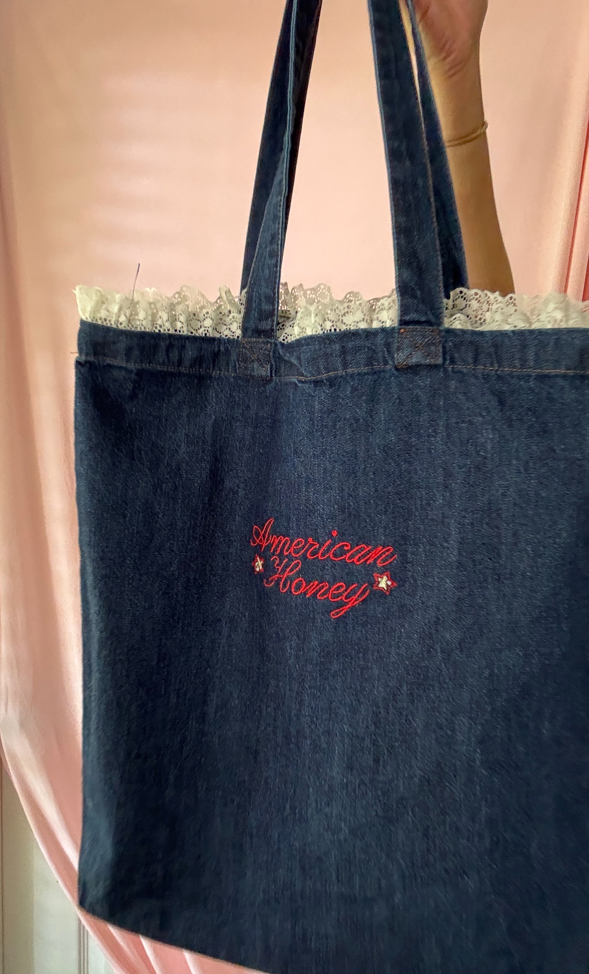 American Honey Denim Tote