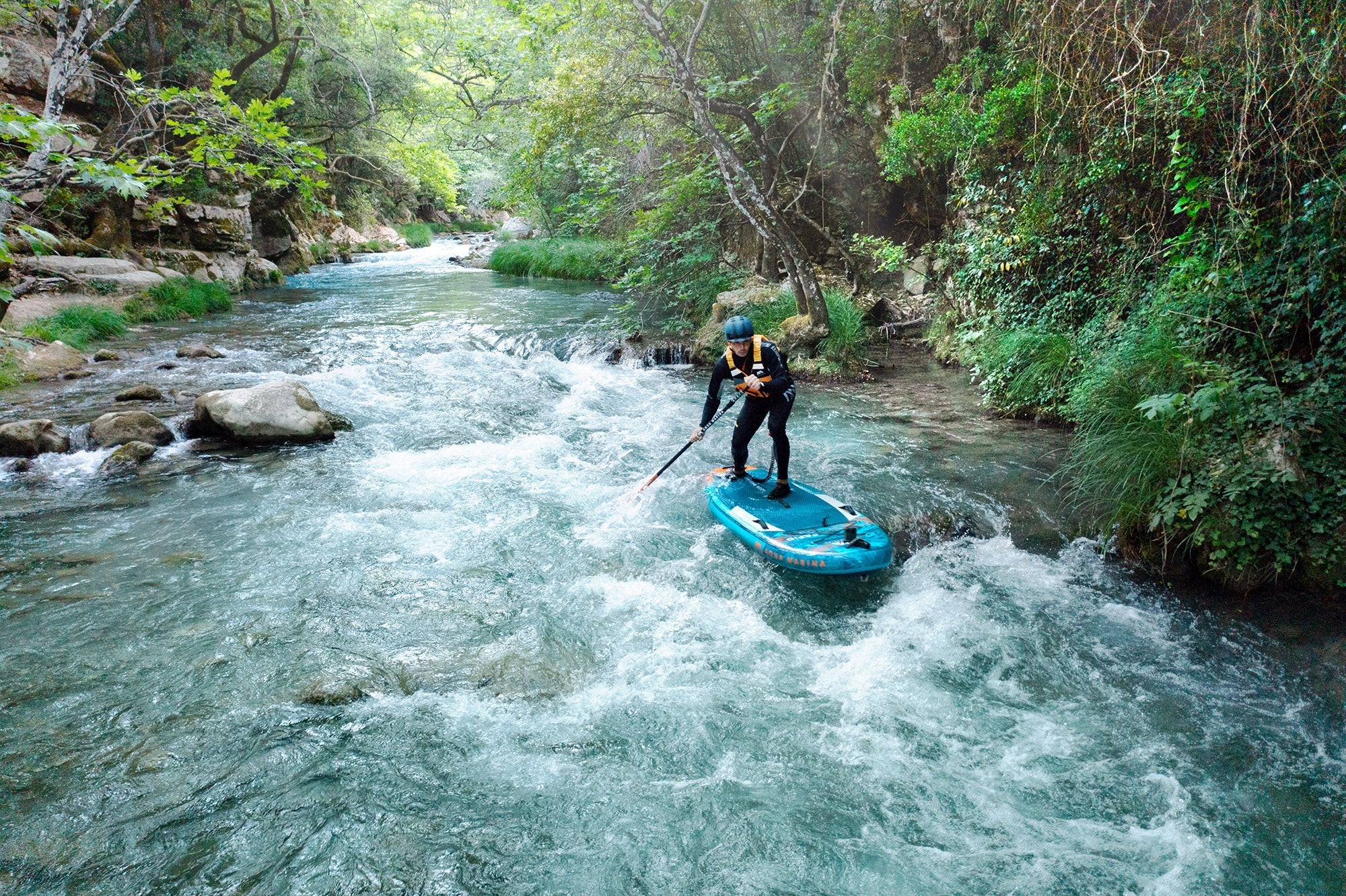 Aqua Marina RAPID 9'6" Inflatable Paddle Board River SUP