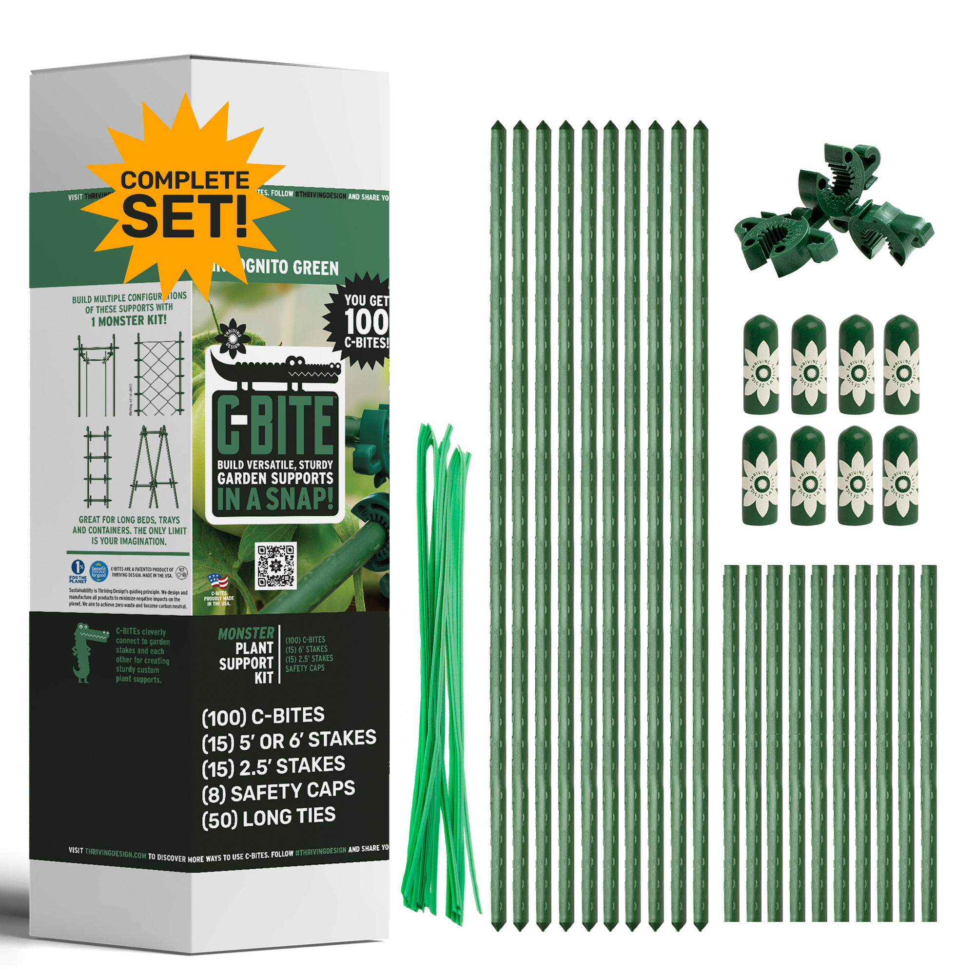 6' Monster Plant Support!  Custom Trellis & Tomato Cage Kit - The All Purpose Heavy Lifter