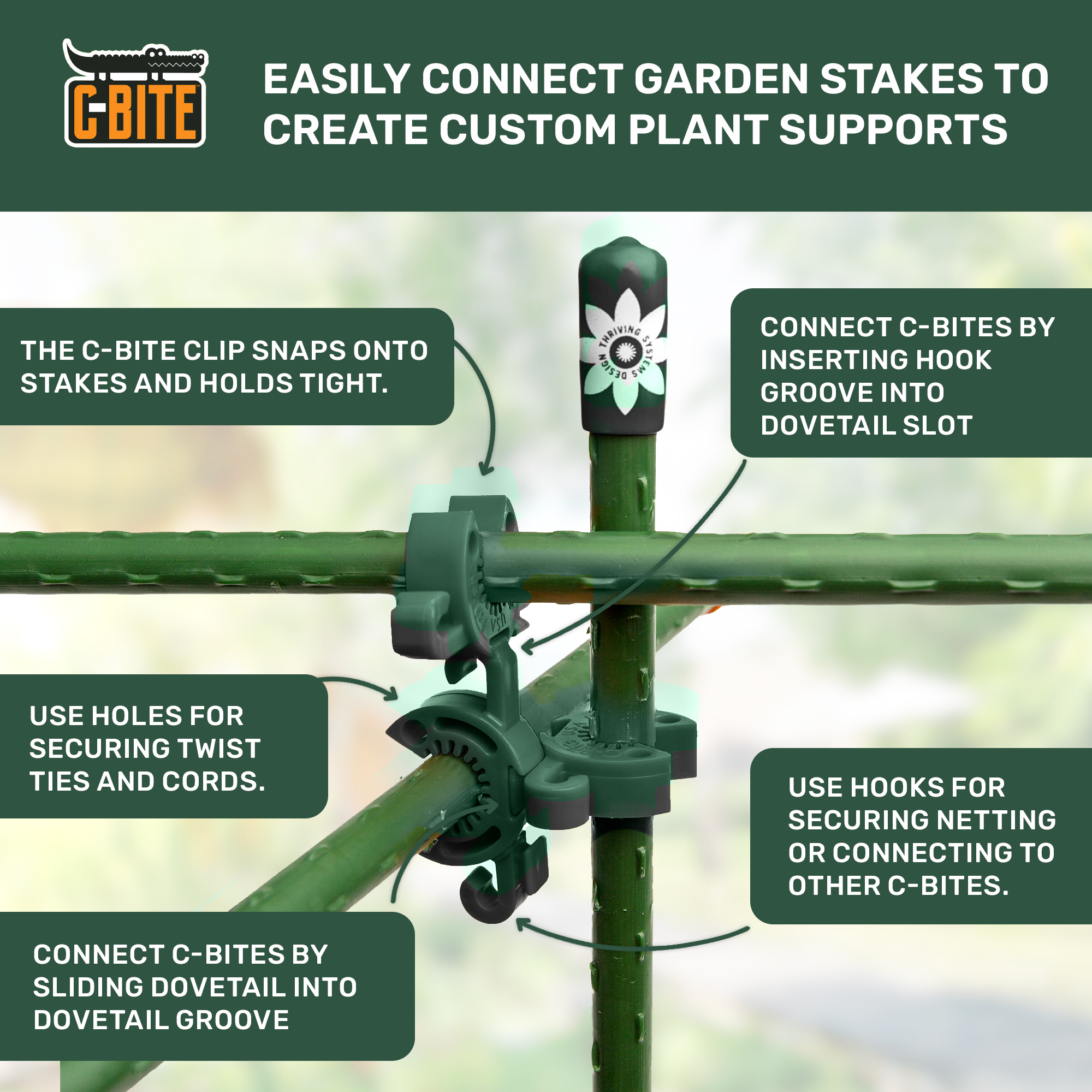 6' Monster Plant Support!  Custom Trellis & Tomato Cage Kit - The All Purpose Heavy Lifter