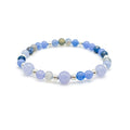 Bluebell agate stretch bracelet
