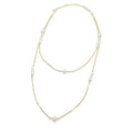 Cupid gold and crystal infinity necklace