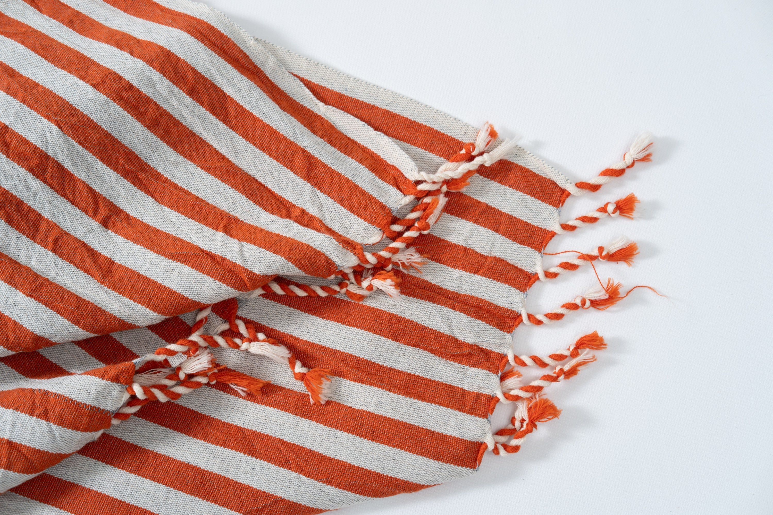 Girit Burgundy Cotton Linen Towel