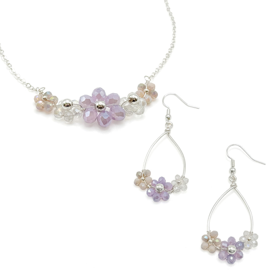 Daphne teardrop flower earrings