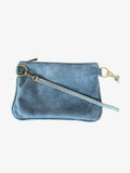 Alice Crossbody Bag, Denim Printed Leather