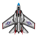 SuperSized Fighter Jet Nylon Kite w/ 3D Cockpit, 57 Inches Wide