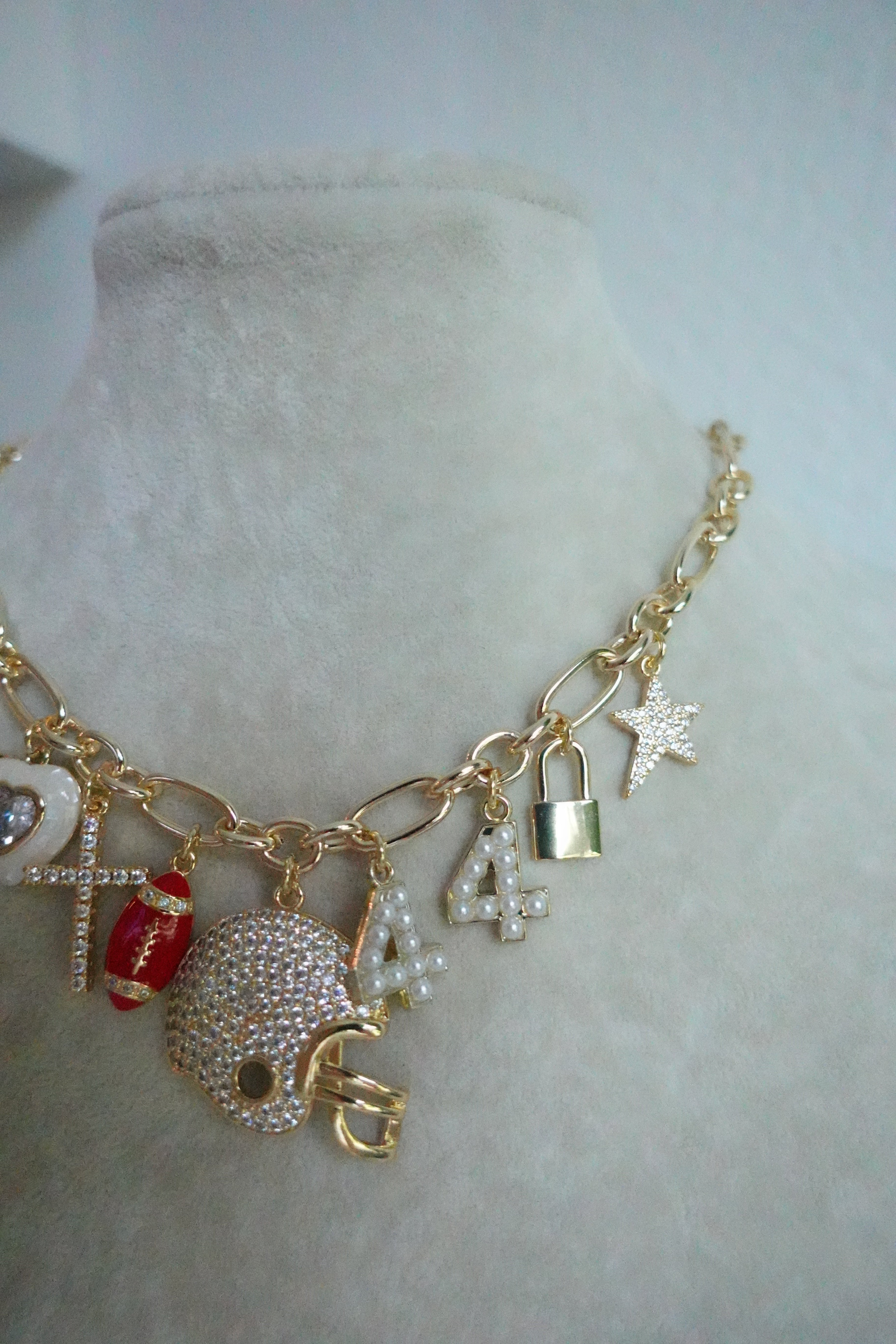 Football Charm Necklace