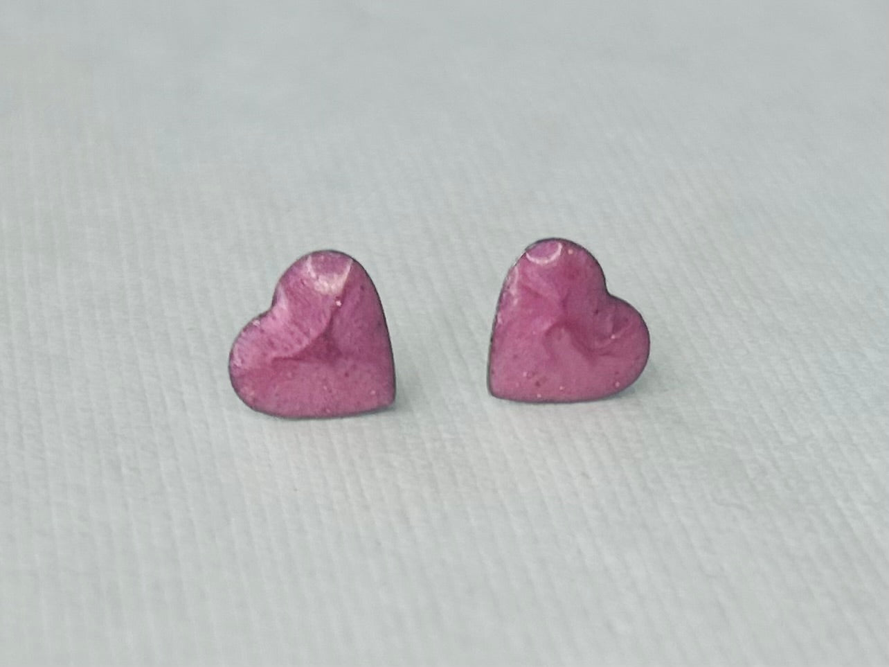Pink Heart Earrings