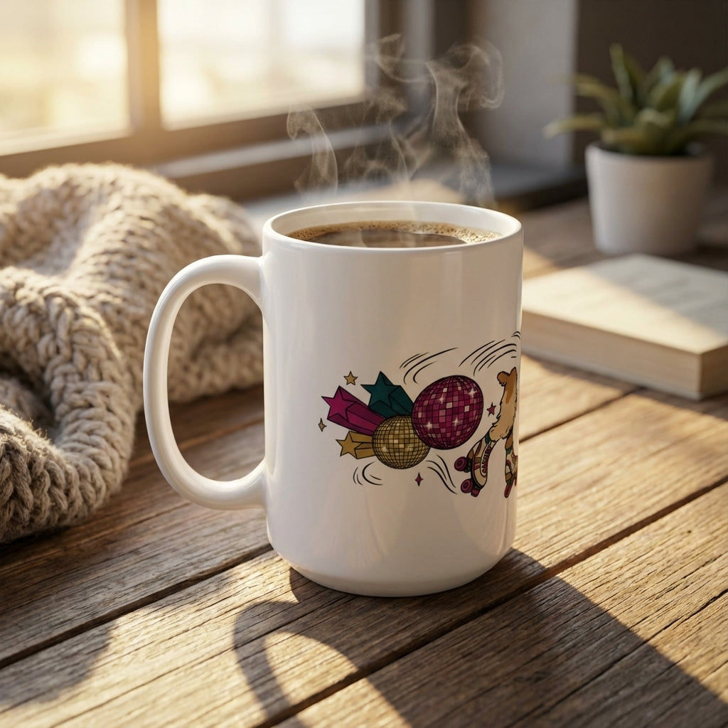Hi-Fi Hounds - Roller Disco Spaniel 15oz Mug