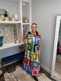 QOS Multi Bandana Cotton Midi Skirt