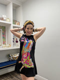 Queen of Sparkles Licensed Black PBR Bucking Bull Dress