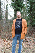 Otter and Fox Leather Sport Jacket in Camel Tan