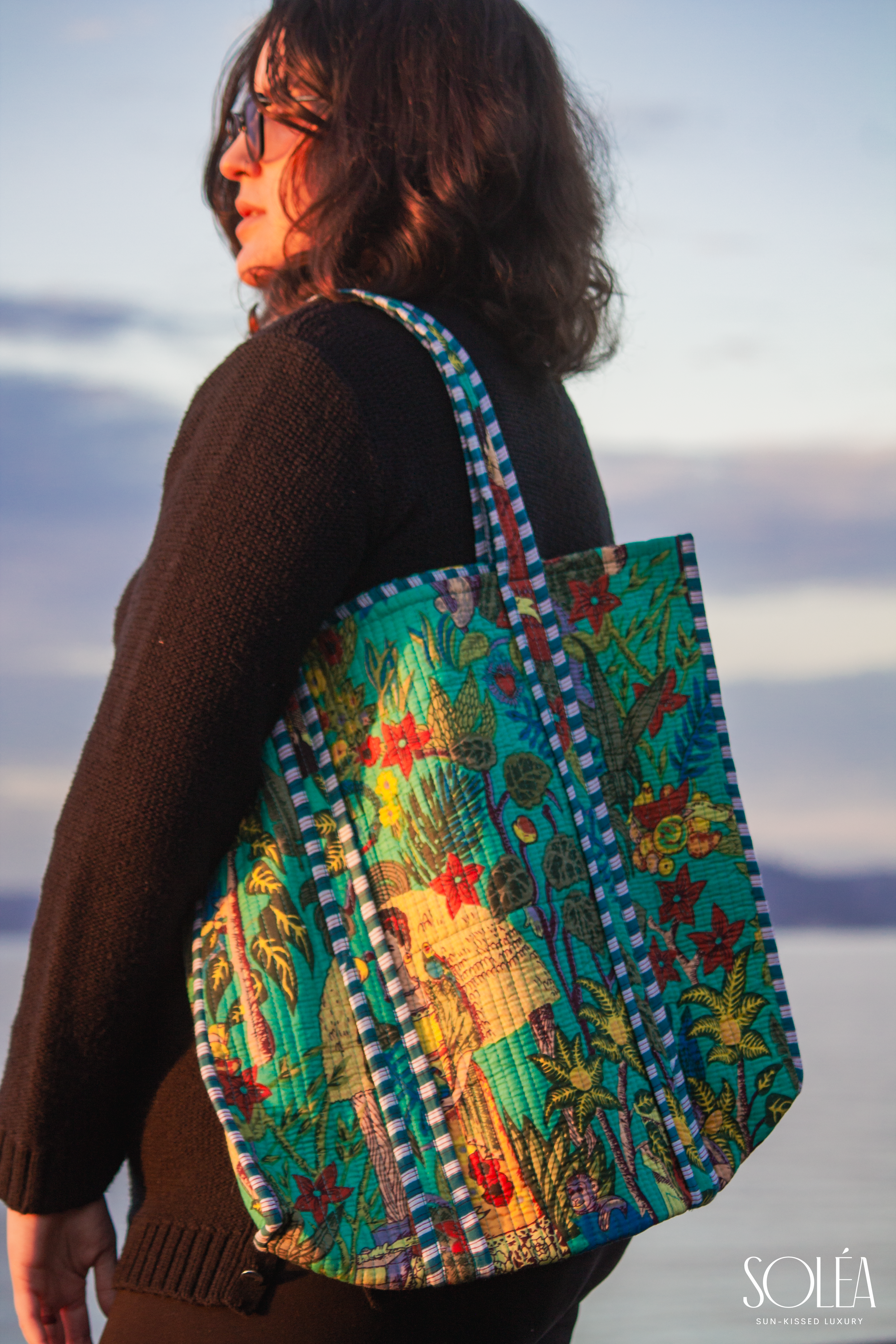 Soléa Cotton Kahlo Tote