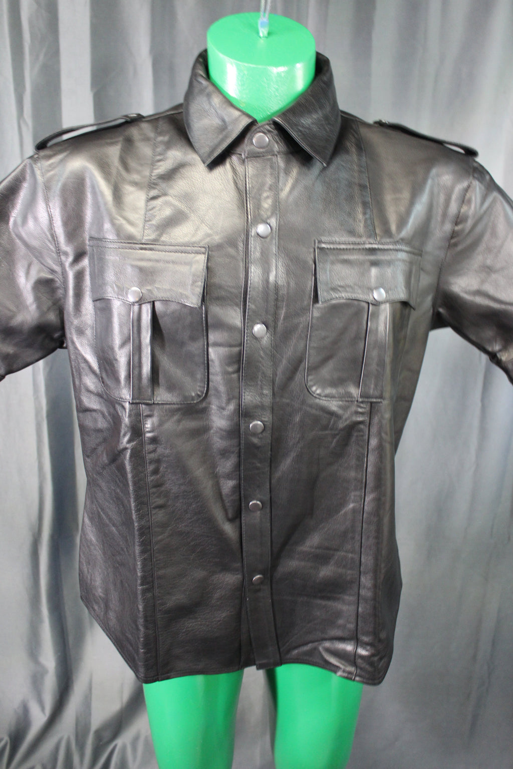 OnF Leather Shirts in Black