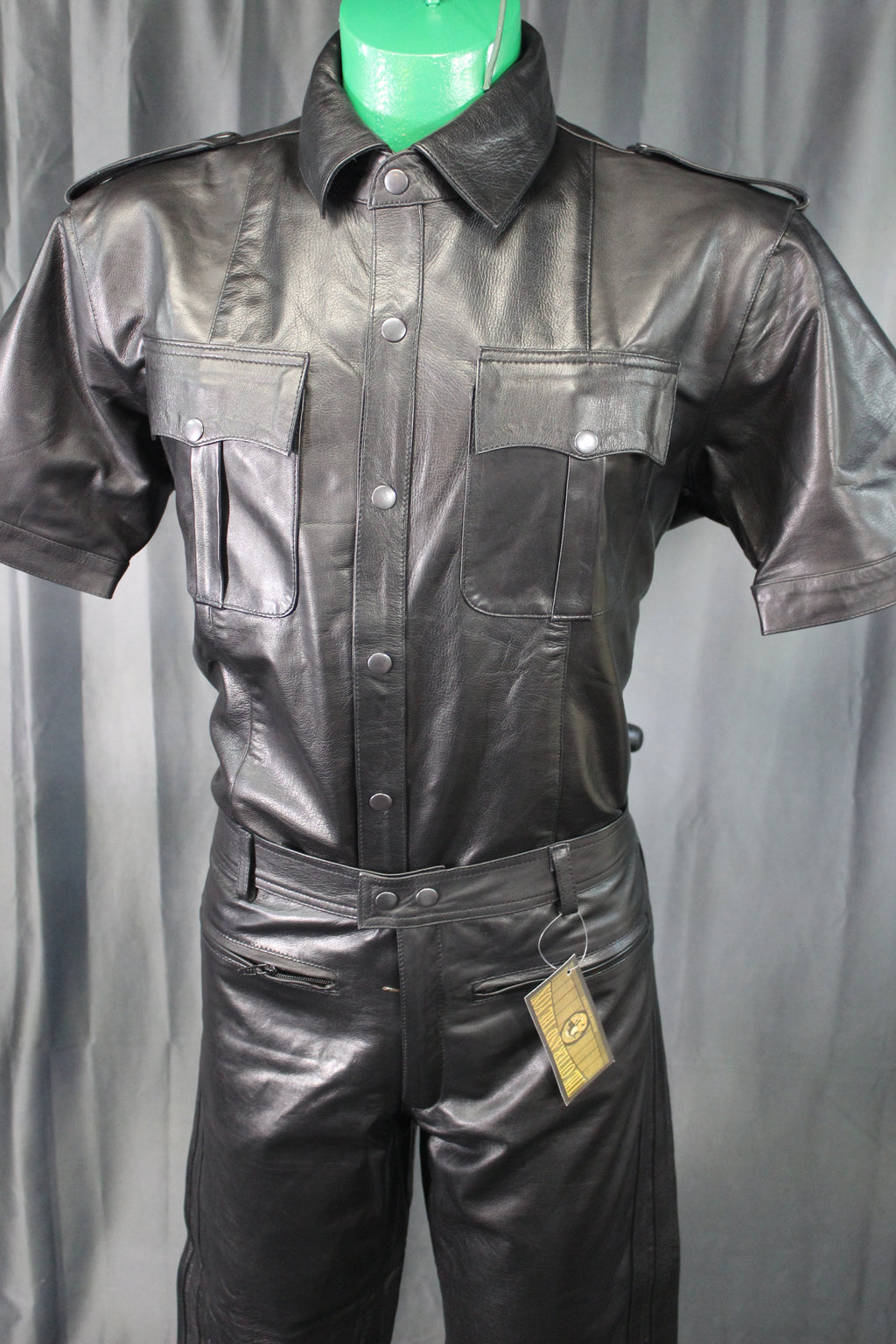 OnF Leather Shirts in Black
