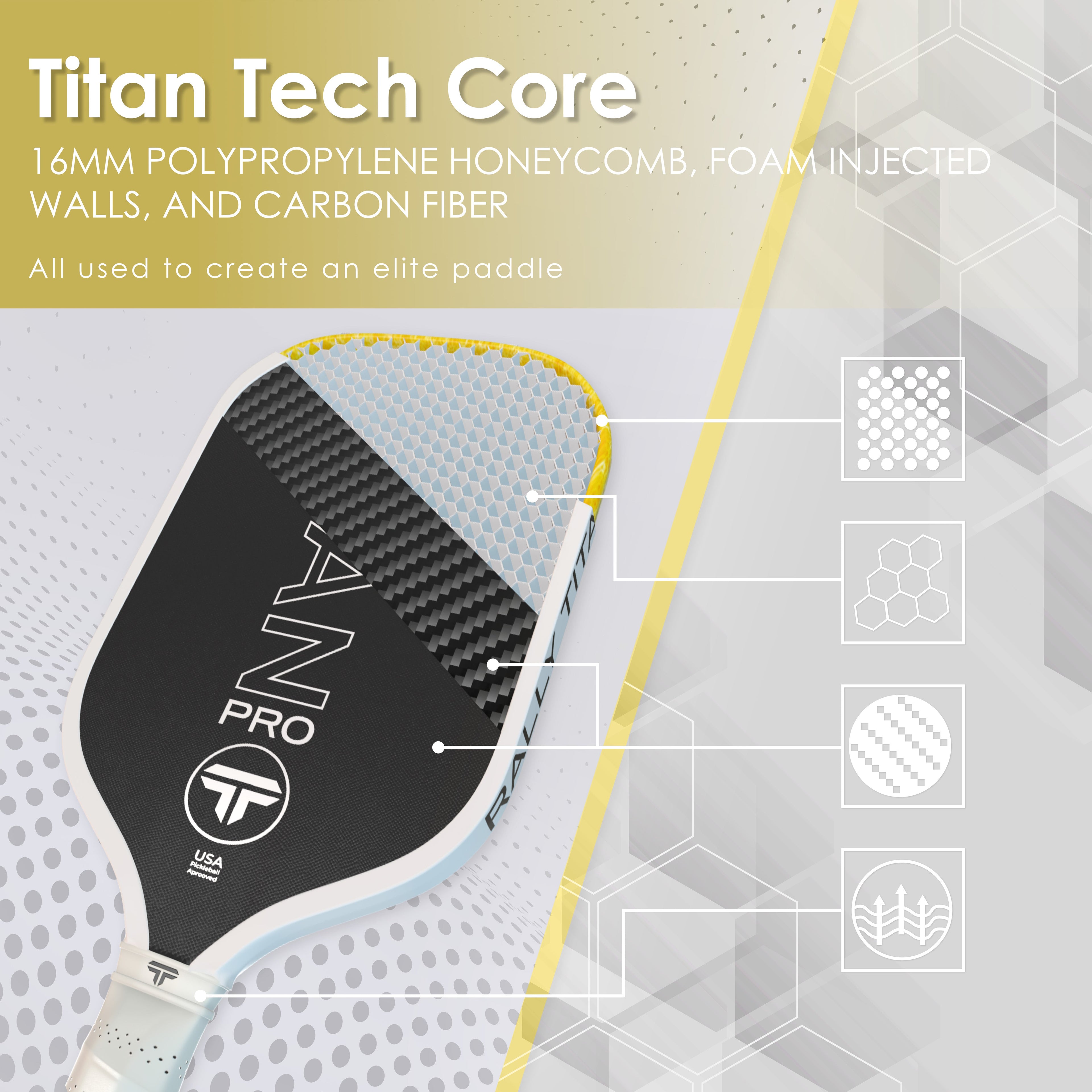 Titan Pro 16MM | Thermoformed Unibody Construction | Foam Injected Walls | T700 Titan Carbon Friction Surface | White with Pink Accents