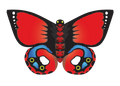32" Nylon Indian Red Butterfly Kite